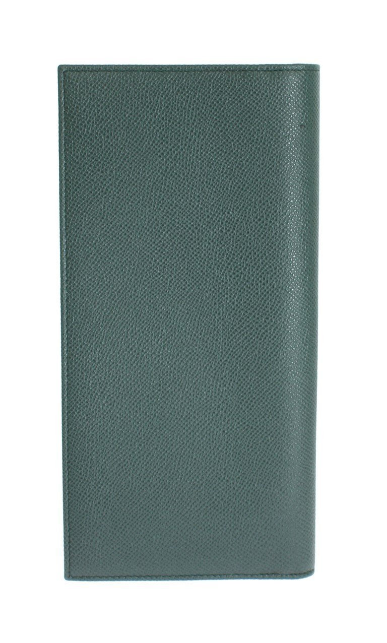 Green Dauphine Leather Bifold Document Holder