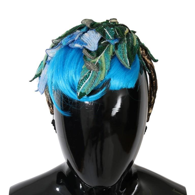 Blue Hair Sicily Floral Headband