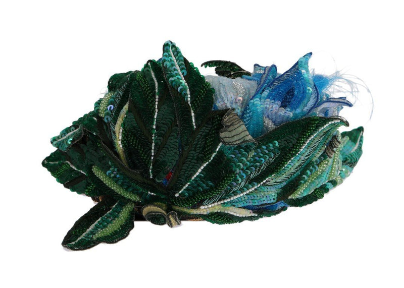 Blue Hair Sicily Floral Headband