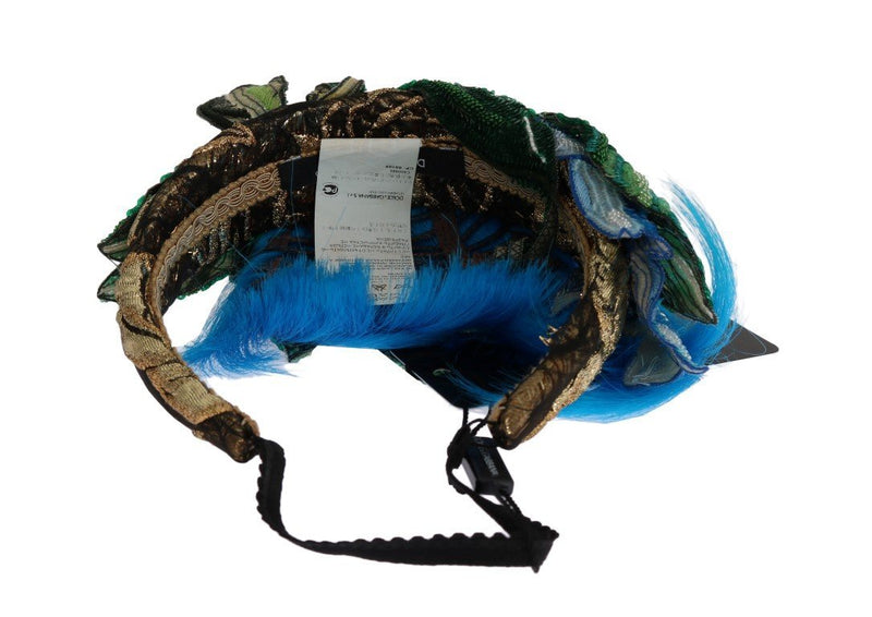 Blue Hair Sicily Floral Headband