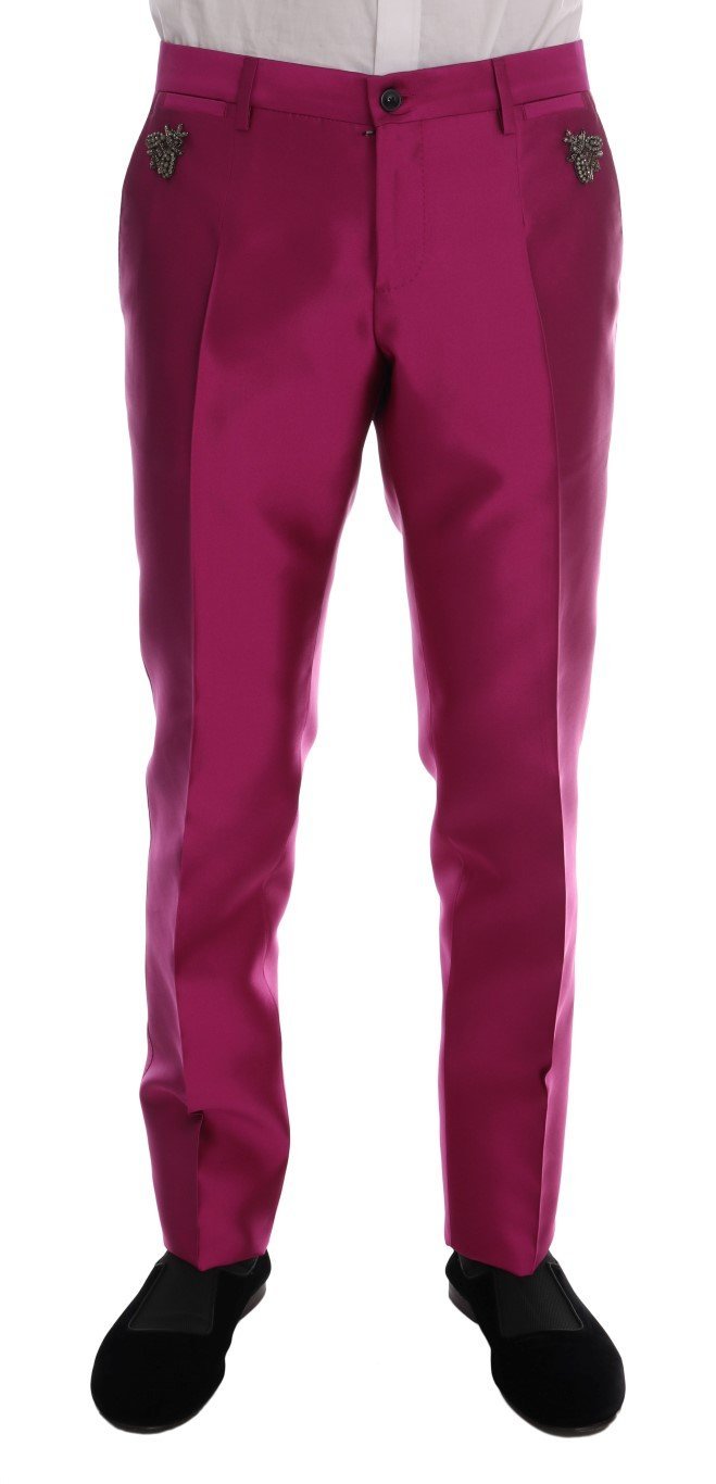 Pink Silk Crystal Bee MARTINI 3 Piece Suit
