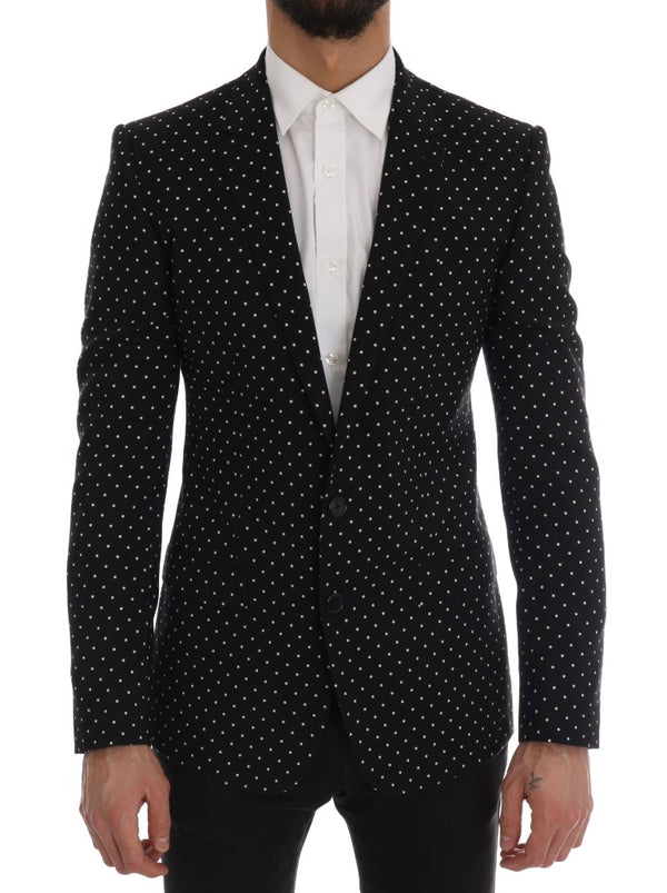 Black Polka Dot Wool MARTINI Blazer