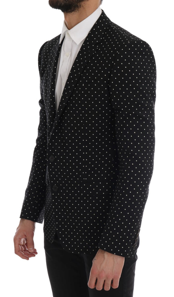 Black Polka Dot Wool MARTINI Blazer