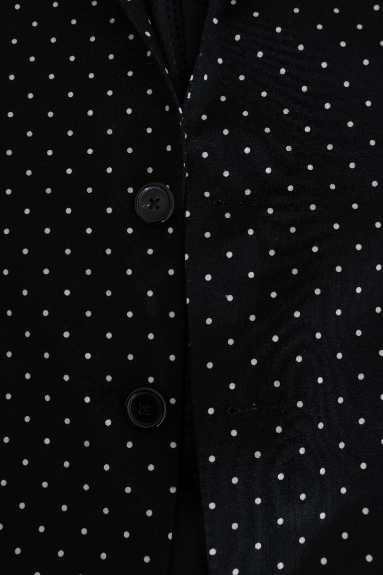 Black Polka Dot Wool MARTINI Blazer