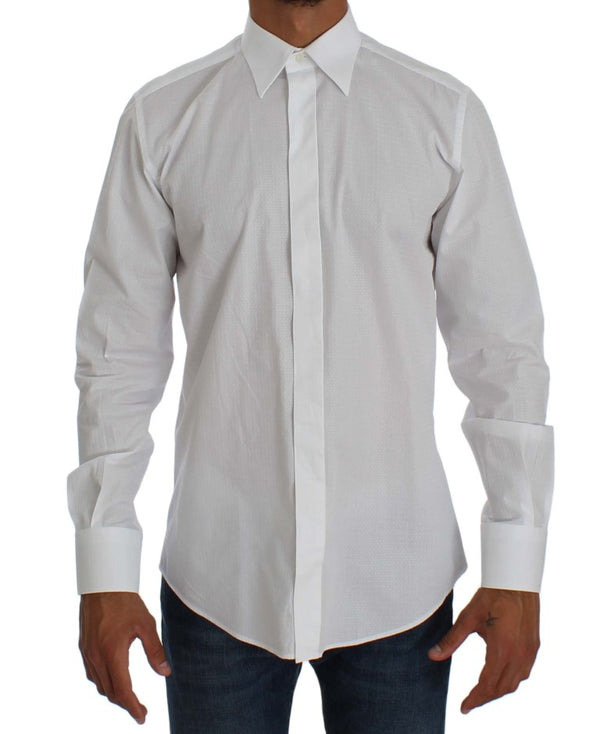 White Cotton Dress MARTINI Slim Fit Shirt