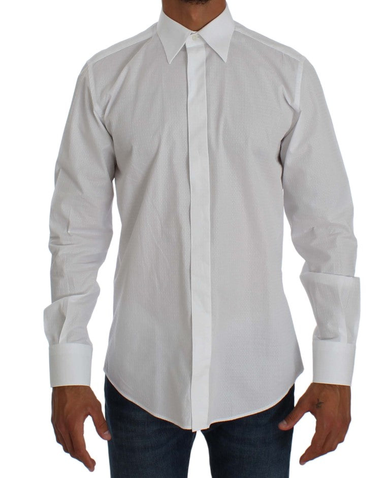 White Cotton Dress MARTINI Slim Fit Shirt