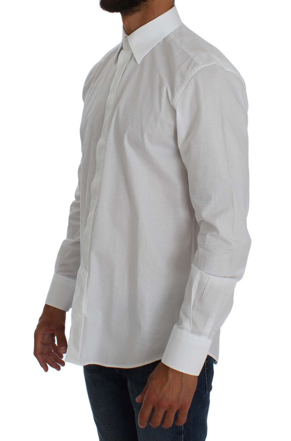 White Cotton Dress MARTINI Slim Fit Shirt