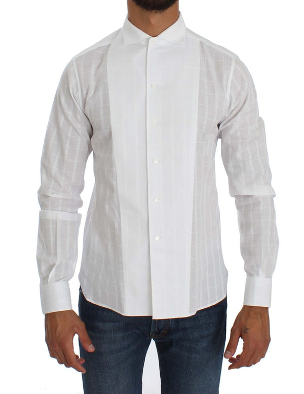 White Cotton Dress Formal Slim Fit Shirt