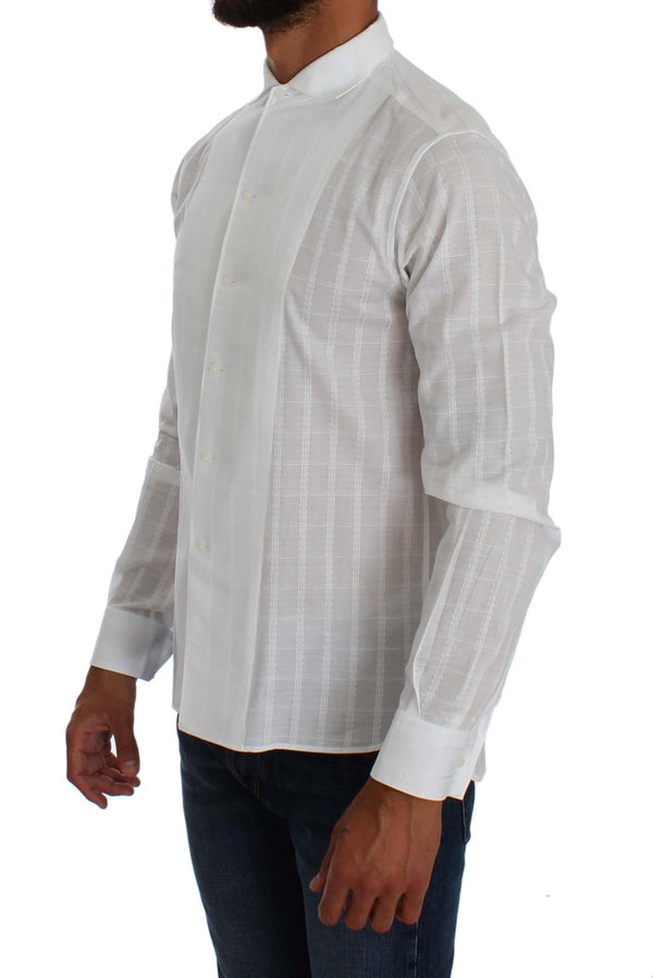 White Cotton Dress Formal Slim Fit Shirt