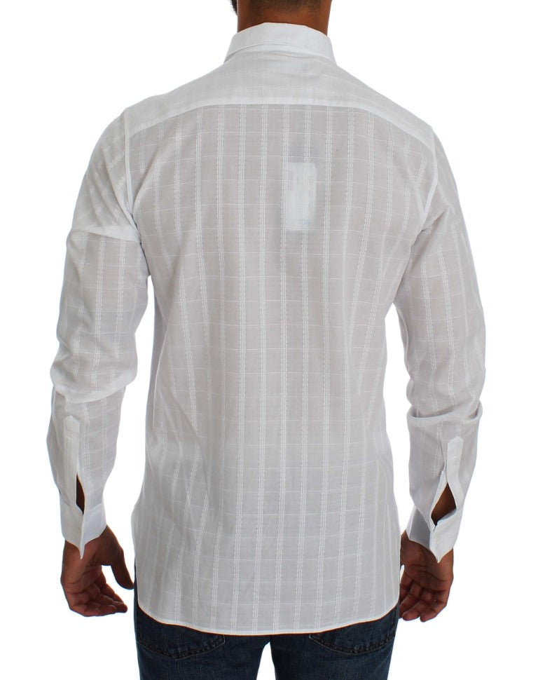 White Cotton Dress Formal Slim Fit Shirt