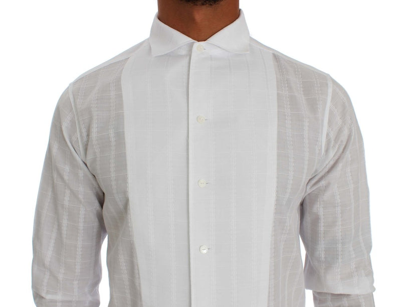 White Cotton Dress Formal Slim Fit Shirt