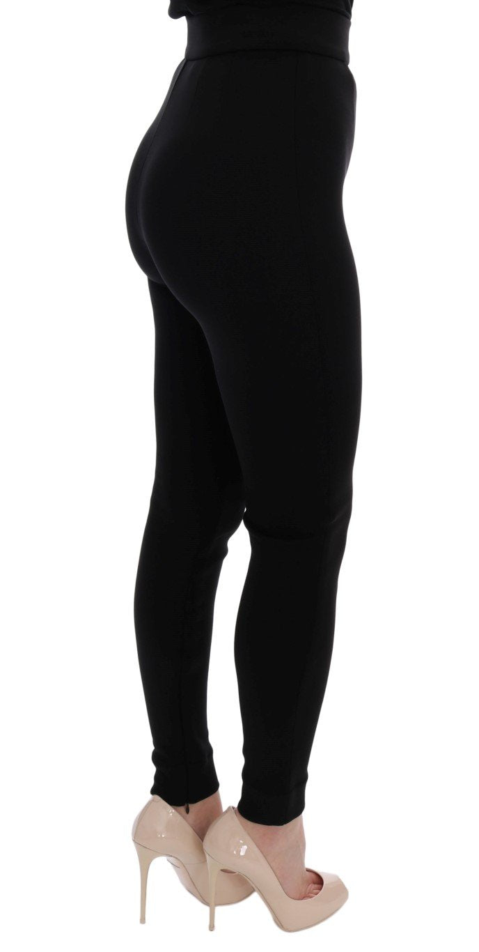 Black High Waist Stretch Tights