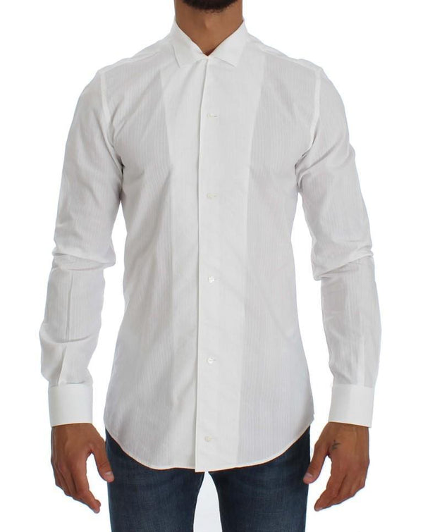 White Cotton Dress Formal Slim Fit Shirt