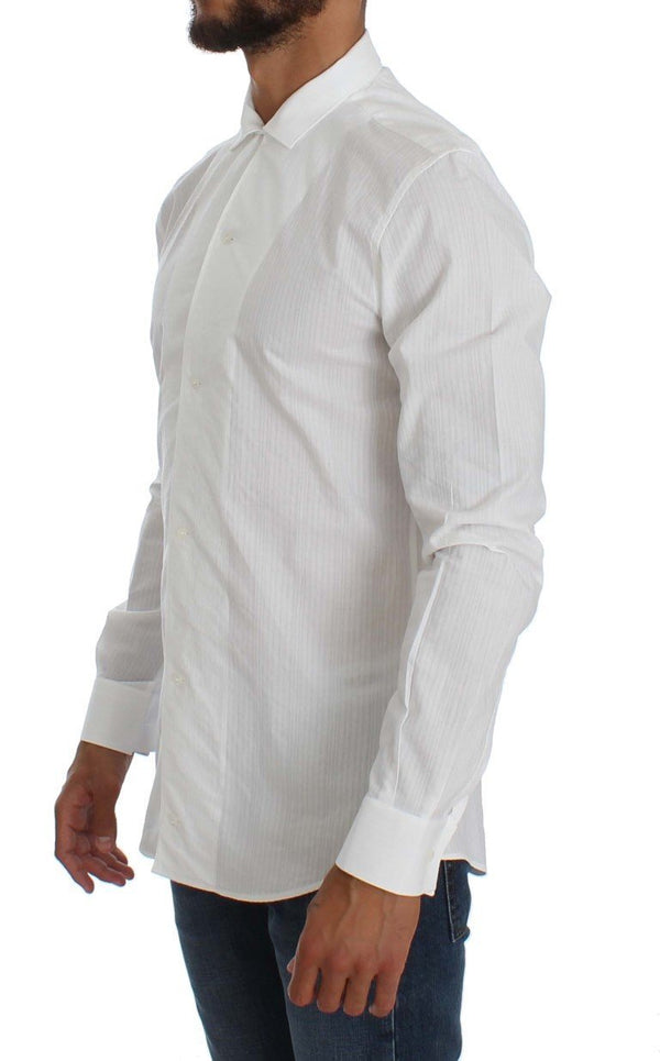 White Cotton Dress Formal Slim Fit Shirt