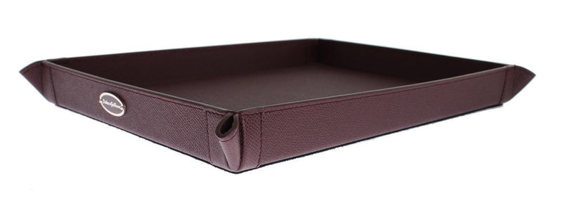 Bordeaux Leather Phone Tray, Catchall, Valet, Key, Wallet, Card, Tray, Plate