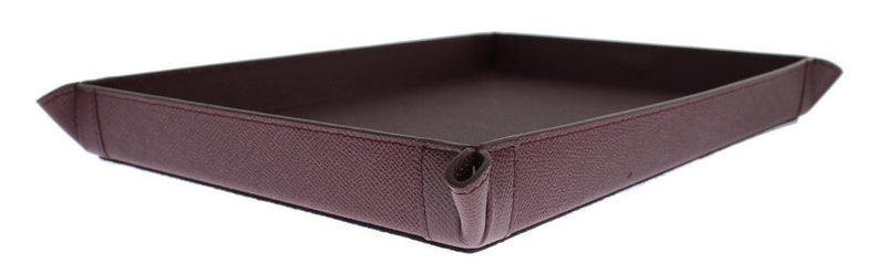 Bordeaux Leather Phone Tray, Catchall, Valet, Key, Wallet, Card, Tray, Plate