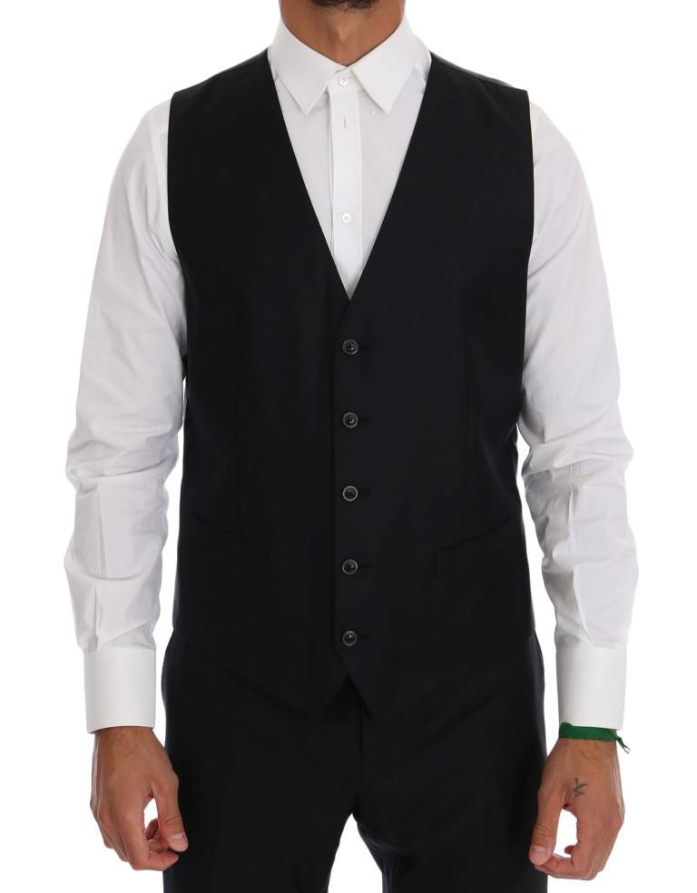 Black Wool Silk MARTINI Slim fit Suit