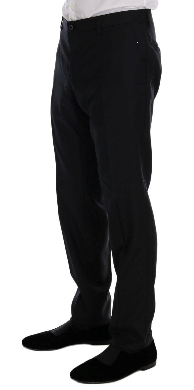 Black Wool Silk MARTINI Slim fit Suit