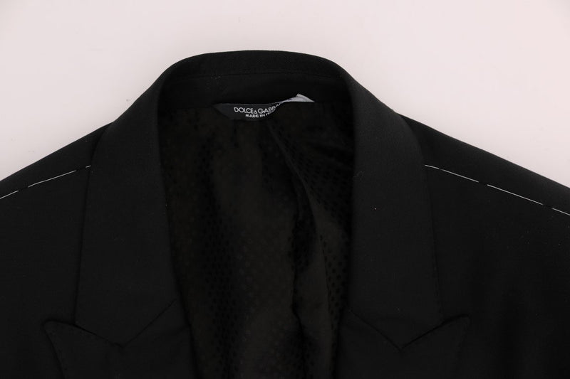 Black Wool Silk MARTINI Slim fit Suit