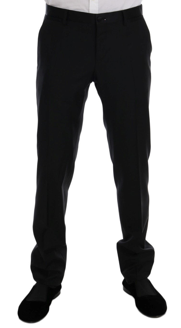 Black Wool Silk MARTINI Slim fit Suit