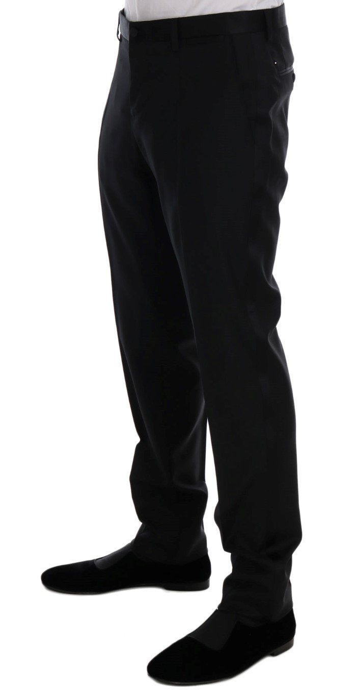 Black Wool Silk MARTINI Slim fit Suit