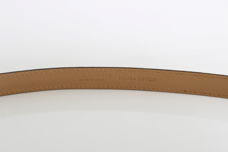 Brown Leopard Gold Buckle Belt