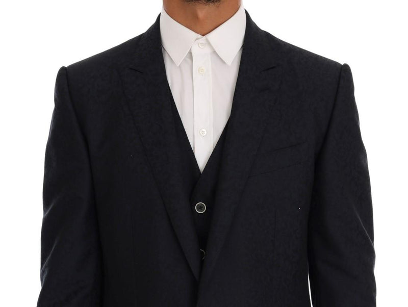 Blue Wool MARTINI 3 Piece Slim fit Suit