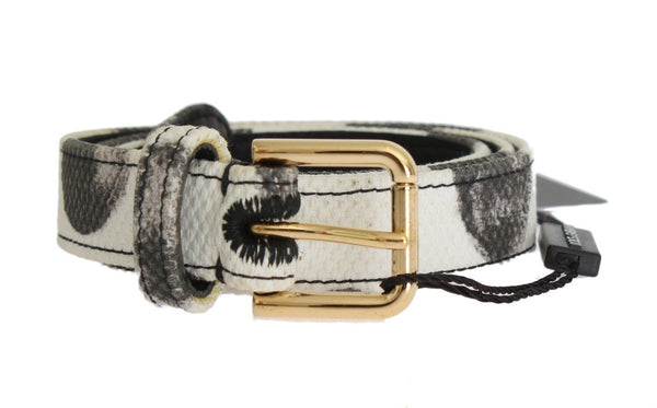 White Black Cotton Belt