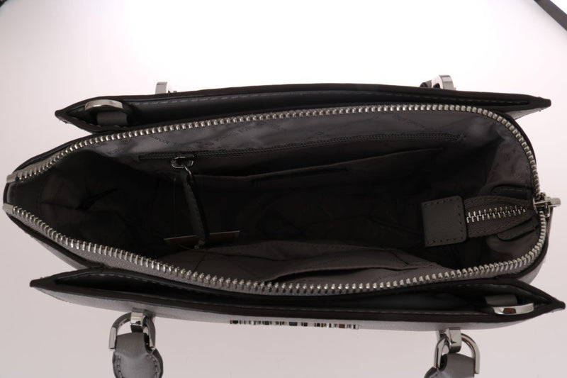 Gray ELLIS Leather Satchel Bag