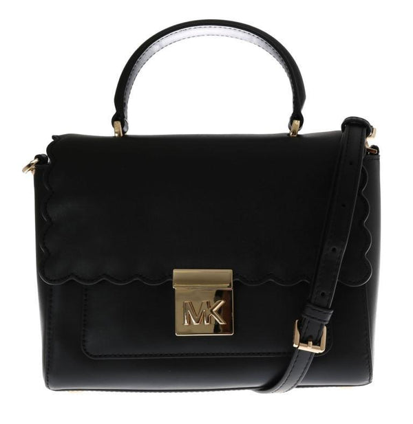 Black MINDY Satchel Crossbody Bag