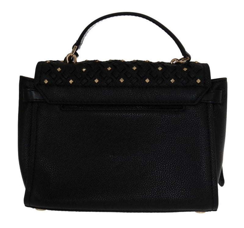 Black CASSIE Leather Messenger Bag