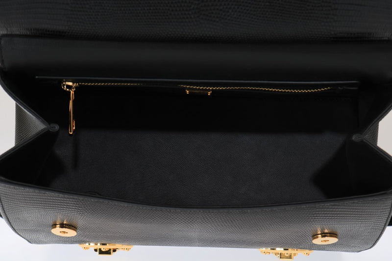 Black SICILY Leather Shoulder Bag