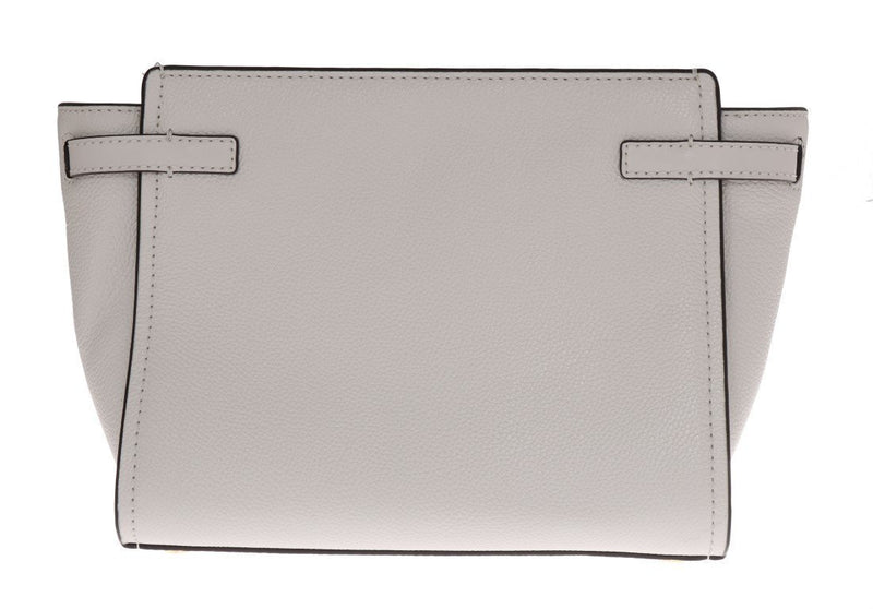 White CASSIE Leather Messenger Bag