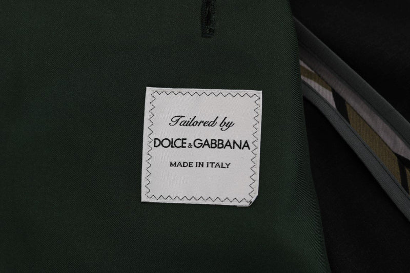Gray Green Floral Slim Fit Blazer Jacket