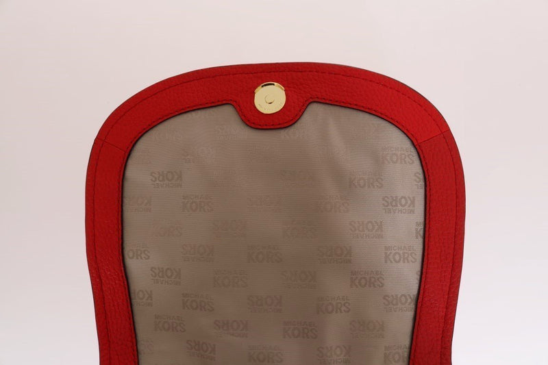 Red RILEY Leather Backpack