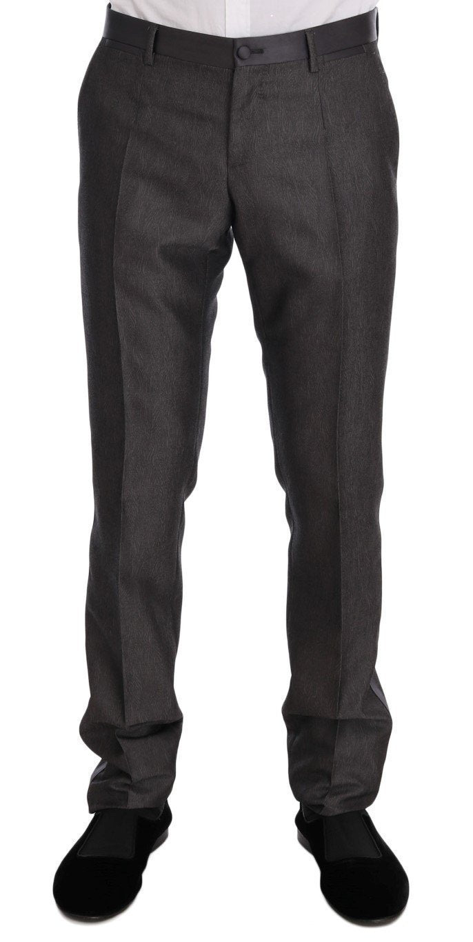Gray Slim Fit MARTINI Wool 3 Piece Suit