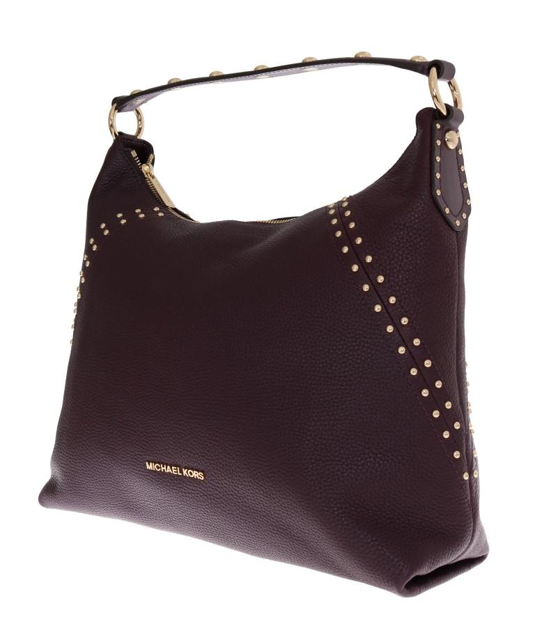 Bordeaux ARIA Leather Shoulder Bag