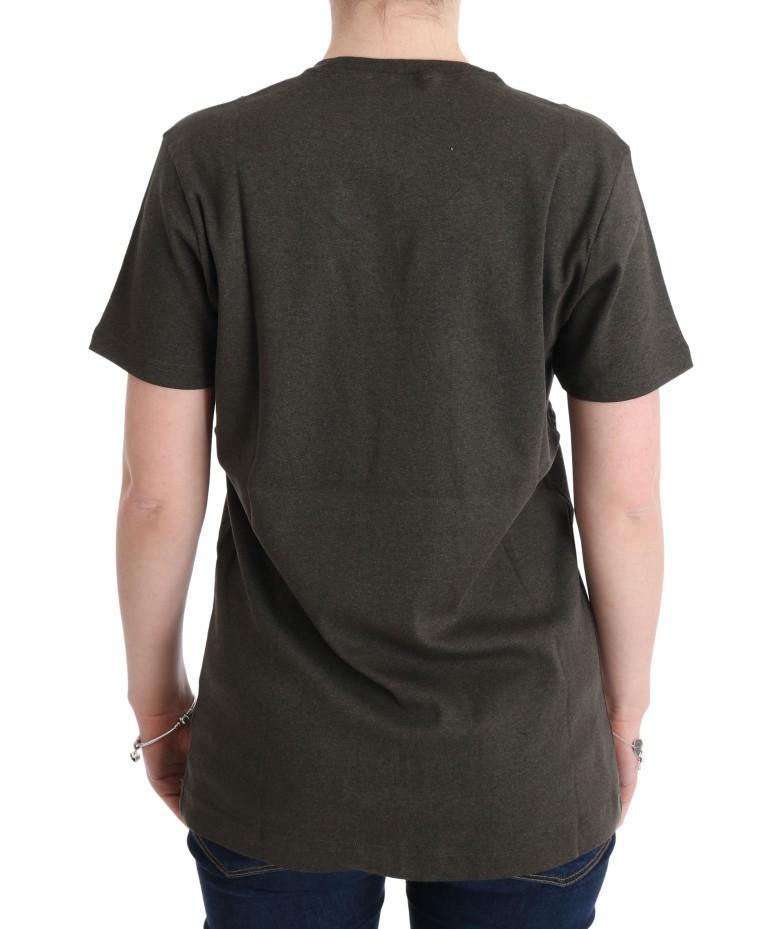 Gray Cotton 2015 Motive T-Shirt