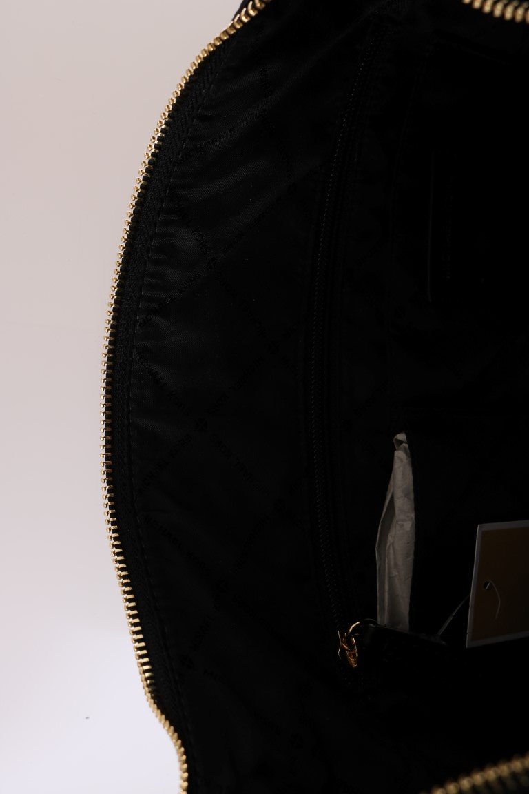 Black ARIA Leather Shoulder Bag