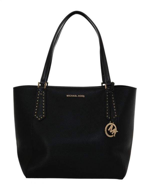 Black KIMBERLY Leather Tote Bag