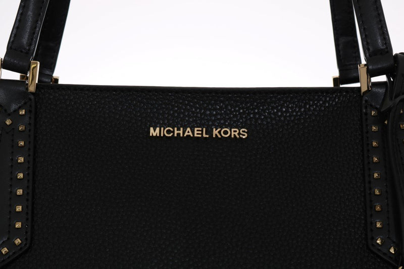 Black KIMBERLY Leather Tote Bag