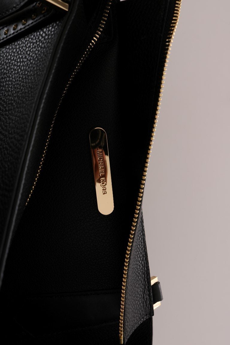 Black KIMBERLY Leather Tote Bag