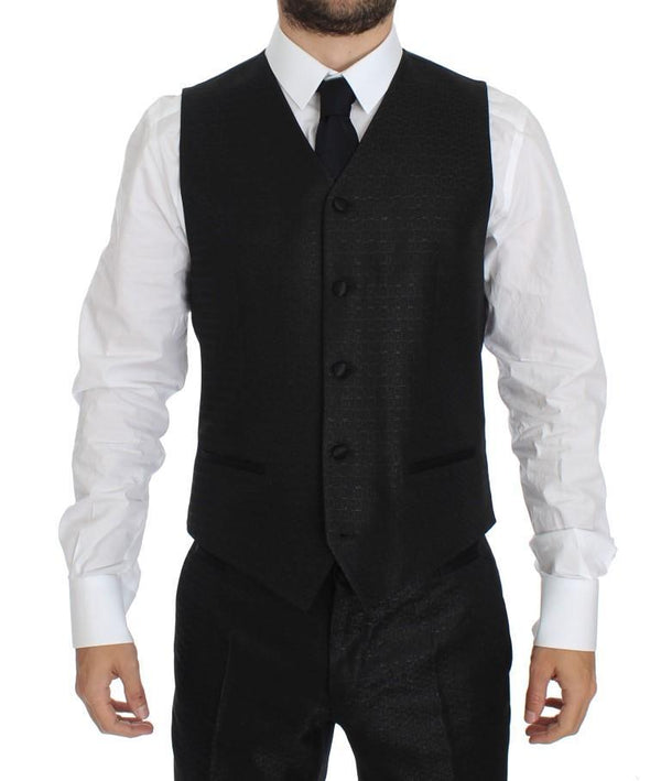 Black 3 Piece Slim Fit Suit Tuxedo