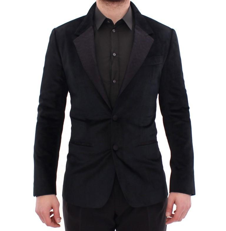 Black two button slim fit blazer