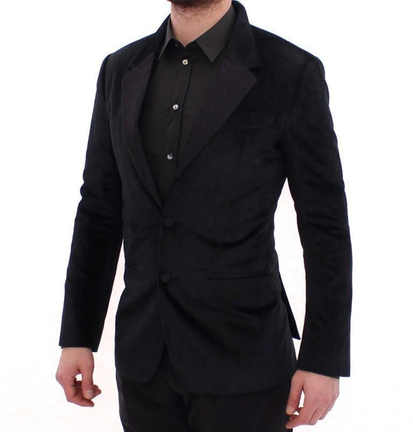 Black two button slim fit blazer