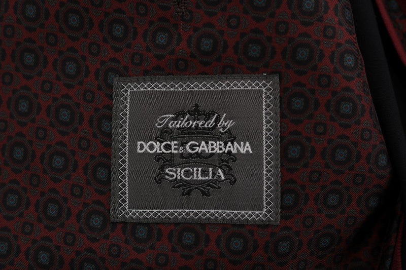 Bordeaux Peacock Silk Slim Fit Blazer Jacket