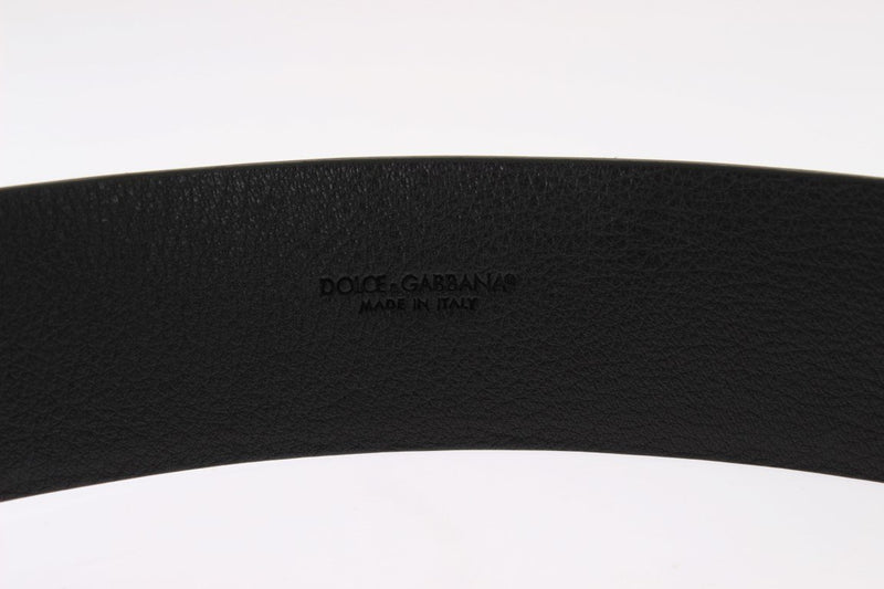 Black Leather Wide Belt
