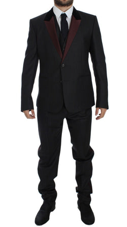 Gray 3 Piece Slim Fit Suit Tuxedo Smoking