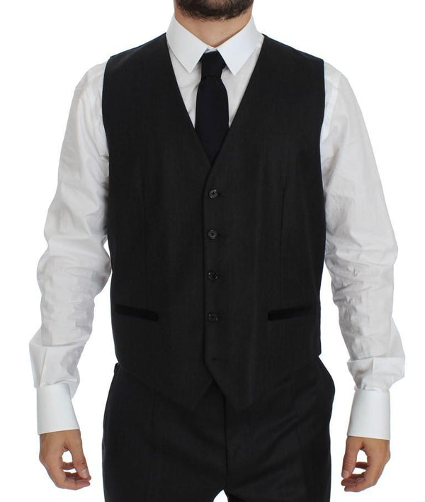 Gray 3 Piece Slim Fit Suit Tuxedo Smoking