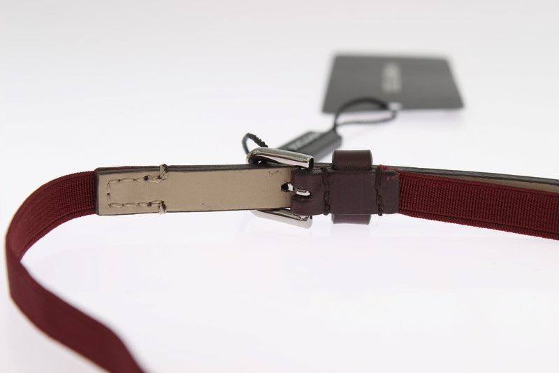 Bordeaux Leather Waist Belt